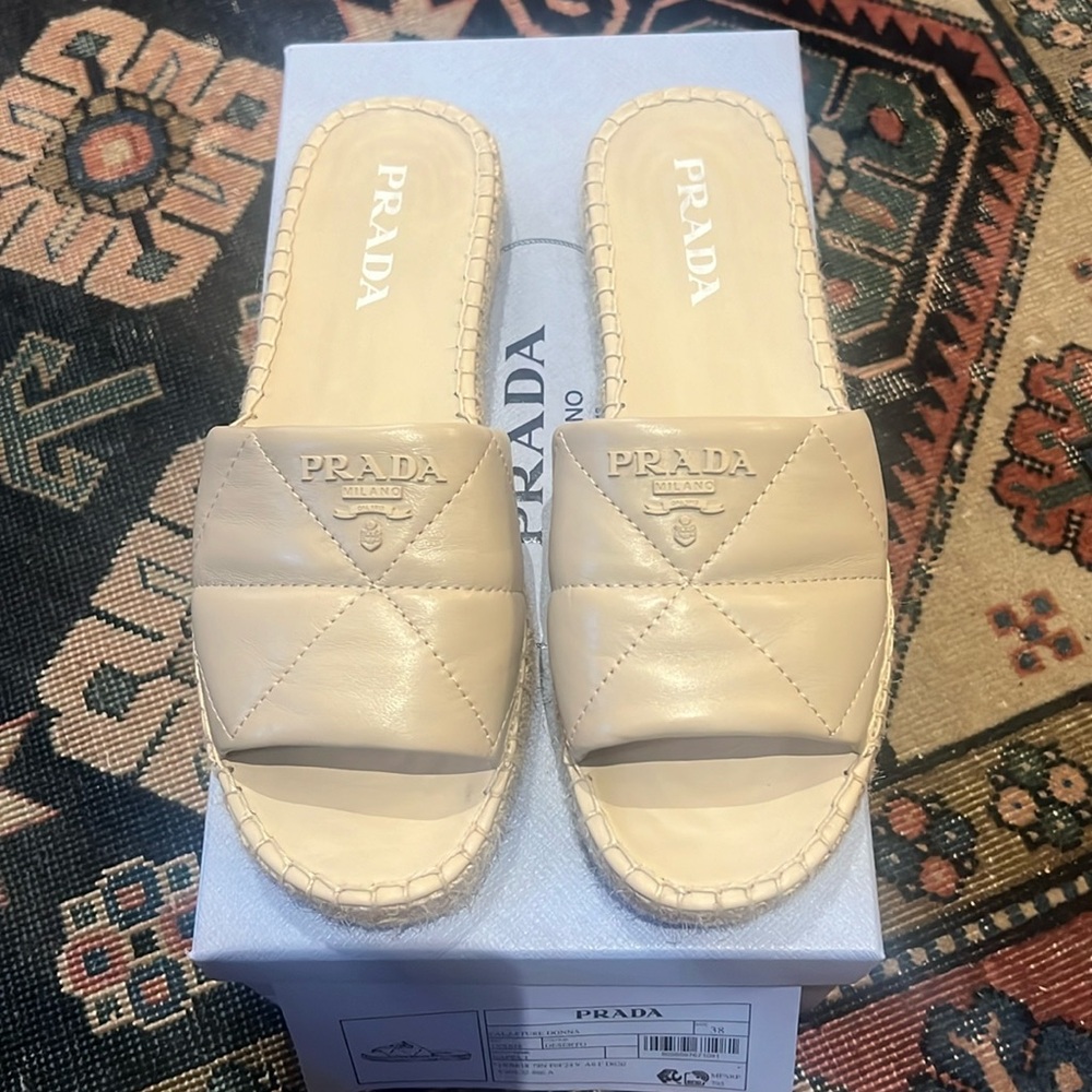 Almost new Prada espadrilles size 38
